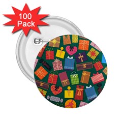 Presents Gifts Background Colorful 2 25  Buttons (100 Pack) 