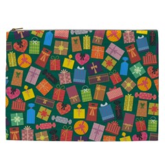 Presents Gifts Background Colorful Cosmetic Bag (xxl)  by Nexatart