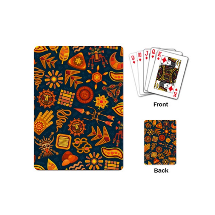 Pattern Background Ethnic Tribal Playing Cards (Mini) 