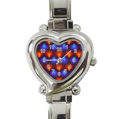 Background Colorful Abstract Heart Italian Charm Watch by Nexatart