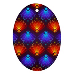 Background Colorful Abstract Oval Ornament (two Sides) by Nexatart