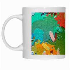 Background Colorful Abstract White Mugs by Nexatart