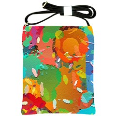 Background Colorful Abstract Shoulder Sling Bags by Nexatart