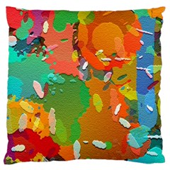 Background Colorful Abstract Large Cushion Case (one Side) by Nexatart