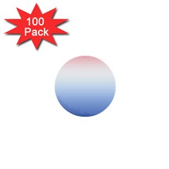 Red And Blue 1  Mini Buttons (100 pack) 
