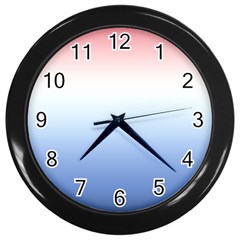 Red And Blue Wall Clocks (Black)