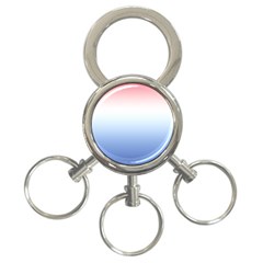 Red And Blue 3-Ring Key Chains