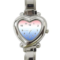 Red And Blue Heart Italian Charm Watch