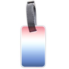Red And Blue Luggage Tags (One Side) 