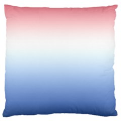 Red And Blue Large Flano Cushion Case (One Side)