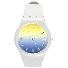 Sun Goes Down Round Plastic Sport Watch (m) by jumpercat