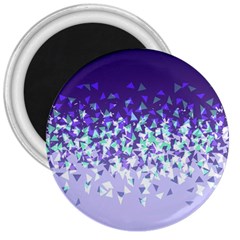 Purple Disintegrate 3  Magnets by jumpercat