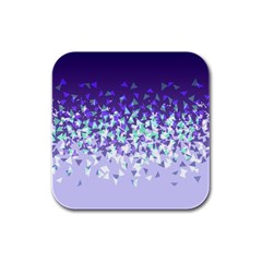 Purple Disintegrate Rubber Square Coaster (4 Pack)  by jumpercat