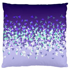 Purple Disintegrate Standard Flano Cushion Case (one Side) by jumpercat