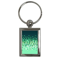 Green Disintegrate Key Chains (rectangle)  by jumpercat