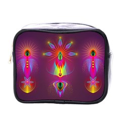 Abstract Bright Colorful Background Mini Toiletries Bags