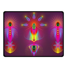 Abstract Bright Colorful Background Fleece Blanket (small)