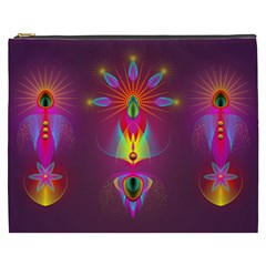 Abstract Bright Colorful Background Cosmetic Bag (xxxl)  by Nexatart