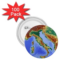 Italy Alpine Alpine Region Map 1 75  Buttons (100 Pack) 