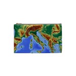 Italy Alpine Alpine Region Map Cosmetic Bag (Small)  Front