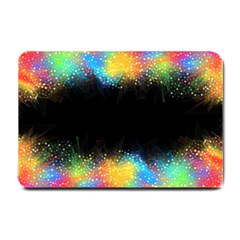 Frame Border Feathery Blurs Design Small Doormat  by Nexatart