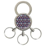 Seamless Pattern Pattern 3-Ring Key Chains Front