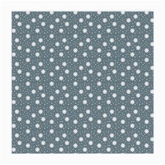 Floral Dots Blue Medium Glasses Cloth by snowwhitegirl