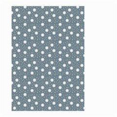 Floral Dots Blue Small Garden Flag (two Sides)