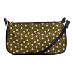 Floral Dots Brown Shoulder Clutch Bags Front