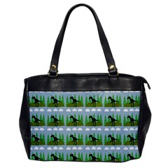 Dino In The Mountains Blue Office Handbags by snowwhitegirl