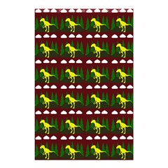 Dino In The Mountains Red Shower Curtain 48  X 72  (small)  by snowwhitegirl