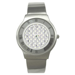 Daisy Dots Grey Stainless Steel Watch