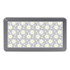 Daisy Dots Grey Memory Card Reader (mini) by snowwhitegirl