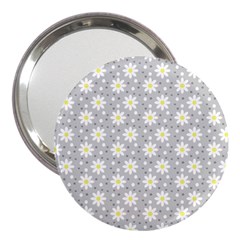 Daisy Dots Grey 3  Handbag Mirrors