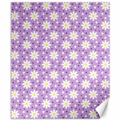 Daisy Dots Lilac Canvas 20  X 24  