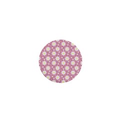 Daisy Dots Pink 1  Mini Buttons