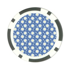 Daisy Dots Blue Poker Chip Card Guard (10 Pack) by snowwhitegirl