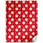 Daisy Dots Red Canvas 36  x 48   35.26 x46.15  Canvas - 1