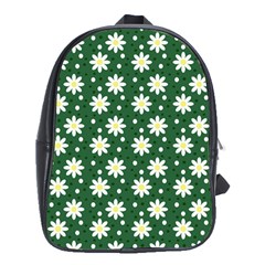 Daisy Dots Green School Bag (xl)