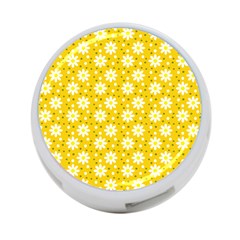 Daisy Dots Yellow 4-port Usb Hub (one Side) by snowwhitegirl