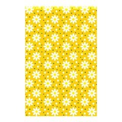 Daisy Dots Yellow Shower Curtain 48  X 72  (small)  by snowwhitegirl