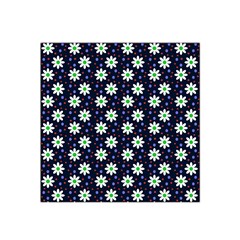 Daisy Dots Navy Blue Satin Bandana Scarf by snowwhitegirl