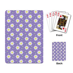 Daisy Dots Violet Playing Card