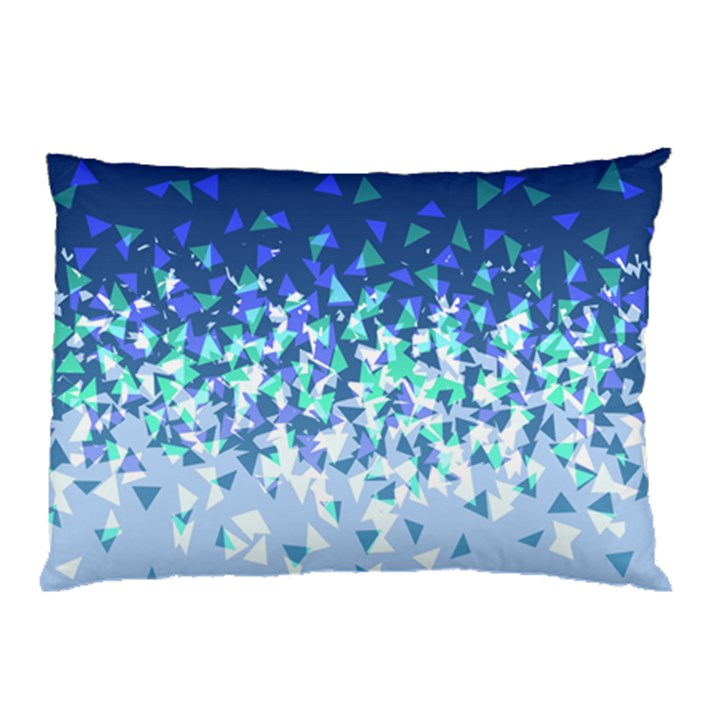 Blue Disintegrate Pillow Case