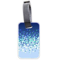 Blue Disintegrate Luggage Tags (two Sides) by jumpercat