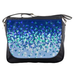 Blue Disintegrate Messenger Bags by jumpercat