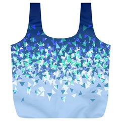 Blue Disintegrate Full Print Recycle Bags (l)  by jumpercat