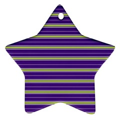 Color Line 1 Star Ornament (two Sides) by jumpercat