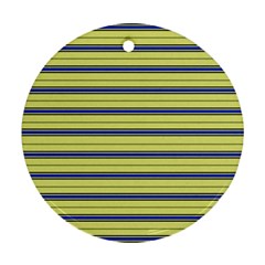 Color Line 3 Round Ornament (Two Sides)