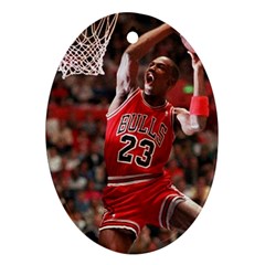 Michael Jordan Oval Ornament (two Sides)